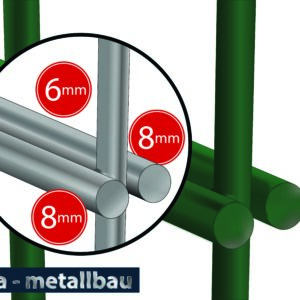 Doppelstabmatten 868 – 1830 x 2500 mm – mebra GmbH